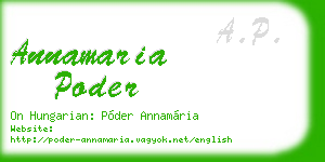 annamaria poder business card